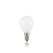 Лампочка светодиодная E14 04W 3000K Ideal Lux SFERA 4W CRI80 BIANCO купить с доставкой по России